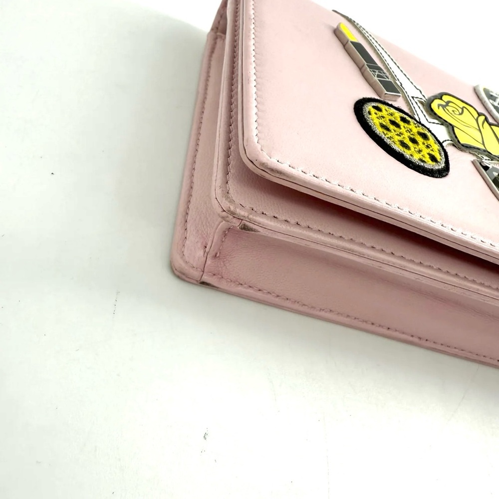 Christian Dior Diorama Patch Embellished Leather Wallet on Chain (2016) - Picture 8 of 12